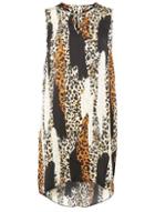 Dorothy Perkins Animal Trim Shift Dress