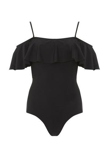 Dorothy Perkins *dp Beach Black Bardot Swimsuit