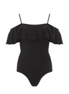 Dorothy Perkins *dp Beach Black Bardot Swimsuit