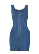 Dorothy Perkins *izabel London Denim Blue Bodycon Dress