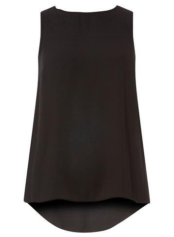Dorothy Perkins Black Sleeveless Crossover-back Top