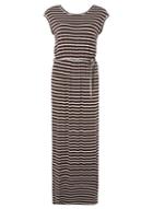 Dorothy Perkins Chocolate And Ivory Stripe Maxi Dress
