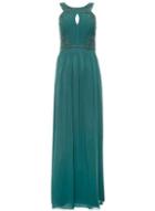 Dorothy Perkins *quiz Green Chiffon Embellished Maxi Dress