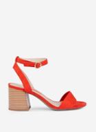 Dorothy Perkins Red Shady Block Heel Sandals