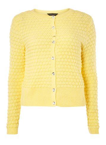 Dorothy Perkins Lemon Bubble Cardigan