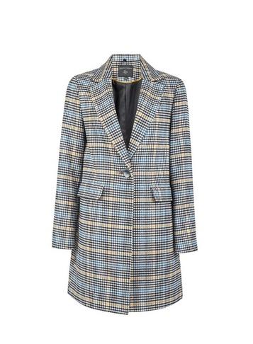 Dorothy Perkins Check Lined Boyfriend Coat