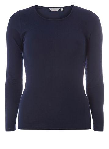 Dorothy Perkins Petite Navy Crew Neck Top