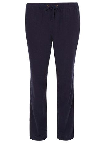 Dorothy Perkins Navy Linen Joggers