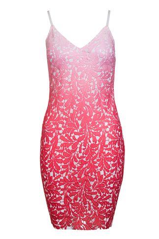 Dorothy Perkins *quiz Dip Dye Strap Crochet Shift Dress