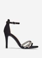 Dorothy Perkins Black Samba Stiletto Heel Sandals