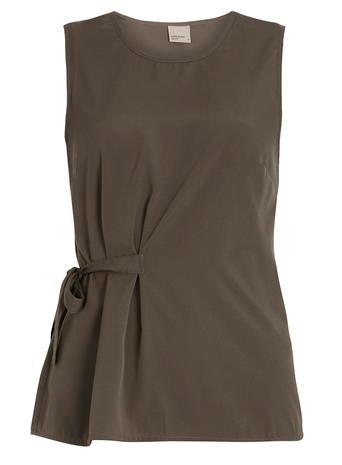 Dorothy Perkins Khaki Tie Side Top