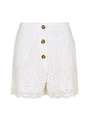 Dorothy Perkins Ivory Broderie Shorts