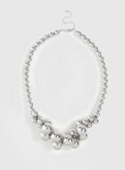 Dorothy Perkins Silver Cluster Ball Necklace