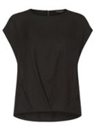 Dorothy Perkins Black Pleat Hem T-shirt