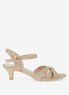 Dorothy Perkins Wide Fit Gold Swing Sandals