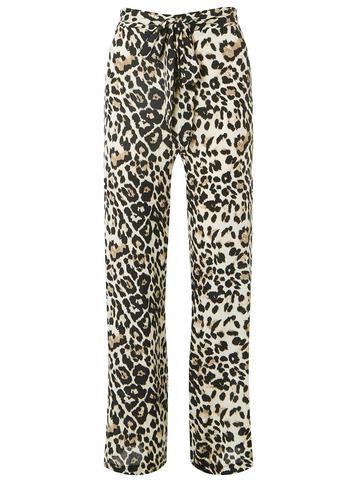 Dorothy Perkins Multi Colour Leopard Print Palazzo Trousers
