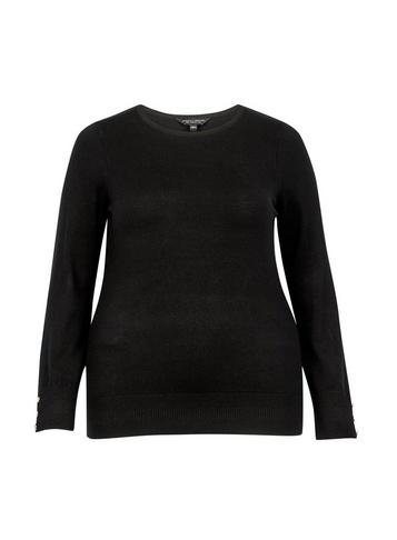 Dorothy Perkins *dp Curve Black Button Cuff Jumper