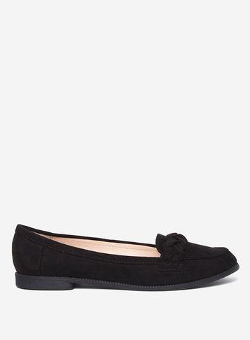 Dorothy Perkins Black 'lainie' Plait Loafer.