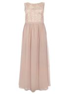 Dorothy Perkins *showcase Curve Mink Lace Body Maxi Dress