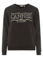 Dorothy Perkins Petite Black Cannes Sweatshirt