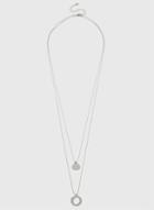 Dorothy Perkins Glitter Circle Row Necklace