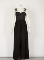 Dorothy Perkins *izabel London Black Illusion Maxi Dress