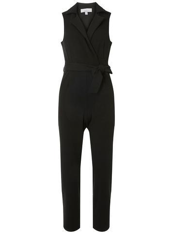 Dorothy Perkins Petite Black Tuxedo Front Jumpsuit