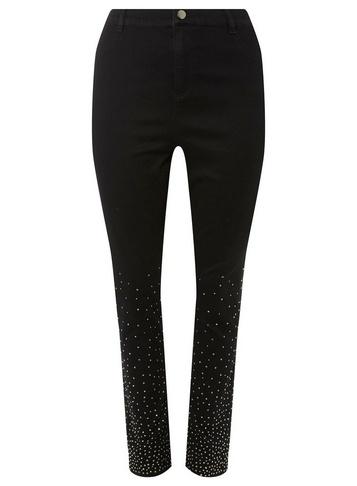 Dorothy Perkins Dp Curve Grey Stud Hem Frankie