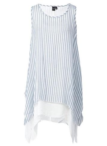 *izabel London Multi Coloured Stripe Print Longline Top