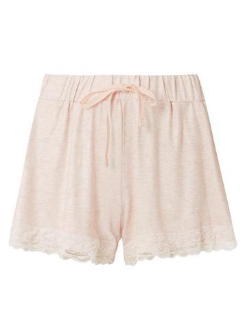 Dorothy Perkins Blush Loungewear Lace Trimmed Shorts