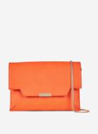 Dorothy Perkins Orange Double Compartment Clutch Bag