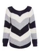 Dorothy Perkins *quiz Stripe Knit Jumper