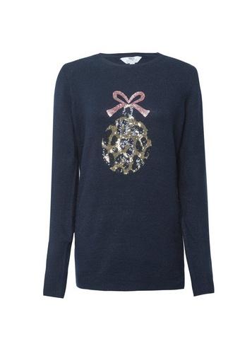 Dorothy Perkins *tall Navy Embellished Jumper