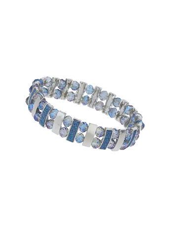 Dorothy Perkins Glitter Navy Bead Bracelet