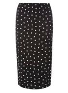 Dorothy Perkins *tall Black Spot Tube Skirt