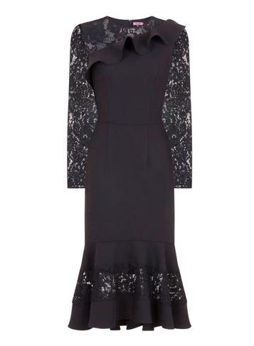 Dorothy Perkins *chi Chi London Black Long Sleeve Bodycon Dress