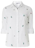 Dorothy Perkins Petite Ivory Ditsy Embroidered Shirt