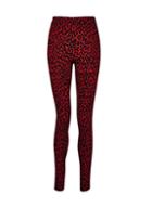 Dorothy Perkins *tall Red Leopard Print Bengaline Trousers