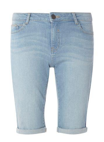 Dorothy Perkins Light Wash Denim Knee Length Shorts