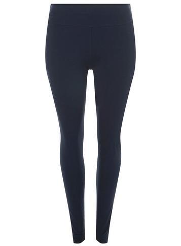 Dorothy Perkins *dp Curve Navy Cotton And Elastane Leggings