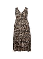 Dorothy Perkins *dp Curve Neutral Zig Zag Print Midi Dress