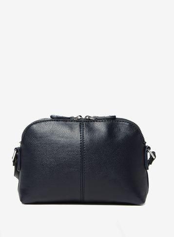 Dorothy Perkins Navy Double Zip Cross Body Bag