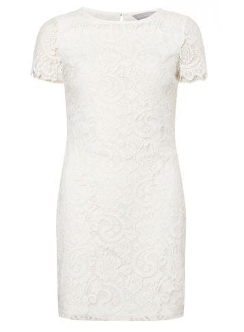 Dorothy Perkins Petite Ivory Lace Shift Dress