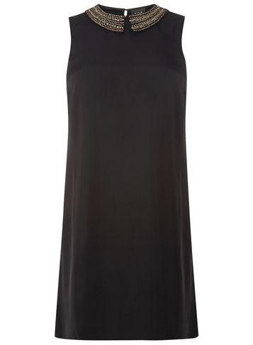 Dorothy Perkins *vila Black Embroidered Dress