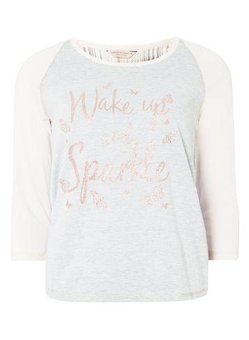 Dorothy Perkins Wake Up And Sparkle Pyjama Top