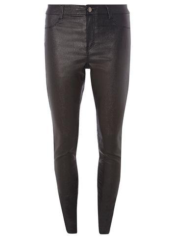 Dorothy Perkins *tall Pewter Glitter Coated Skinny Fit Jeans