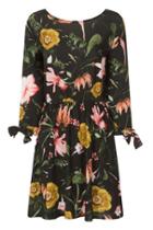 Dorothy Perkins *girls On Film Multi Coloured Floral Print Skater Dress