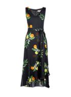 *billie & Blossom Petite Black V-neck Floral Print Maxi Dress