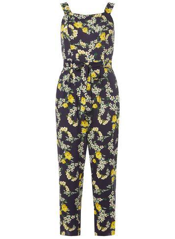 Dorothy Perkins Petite Navy Floral Jumpsuit