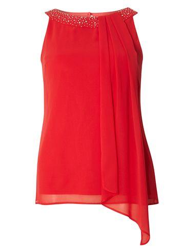 Dorothy Perkins *billie & Blossom Red Trapeze Top